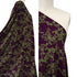 Atelier Jupe - 100% Viscose - Khaki Viscose with Purple Flowers